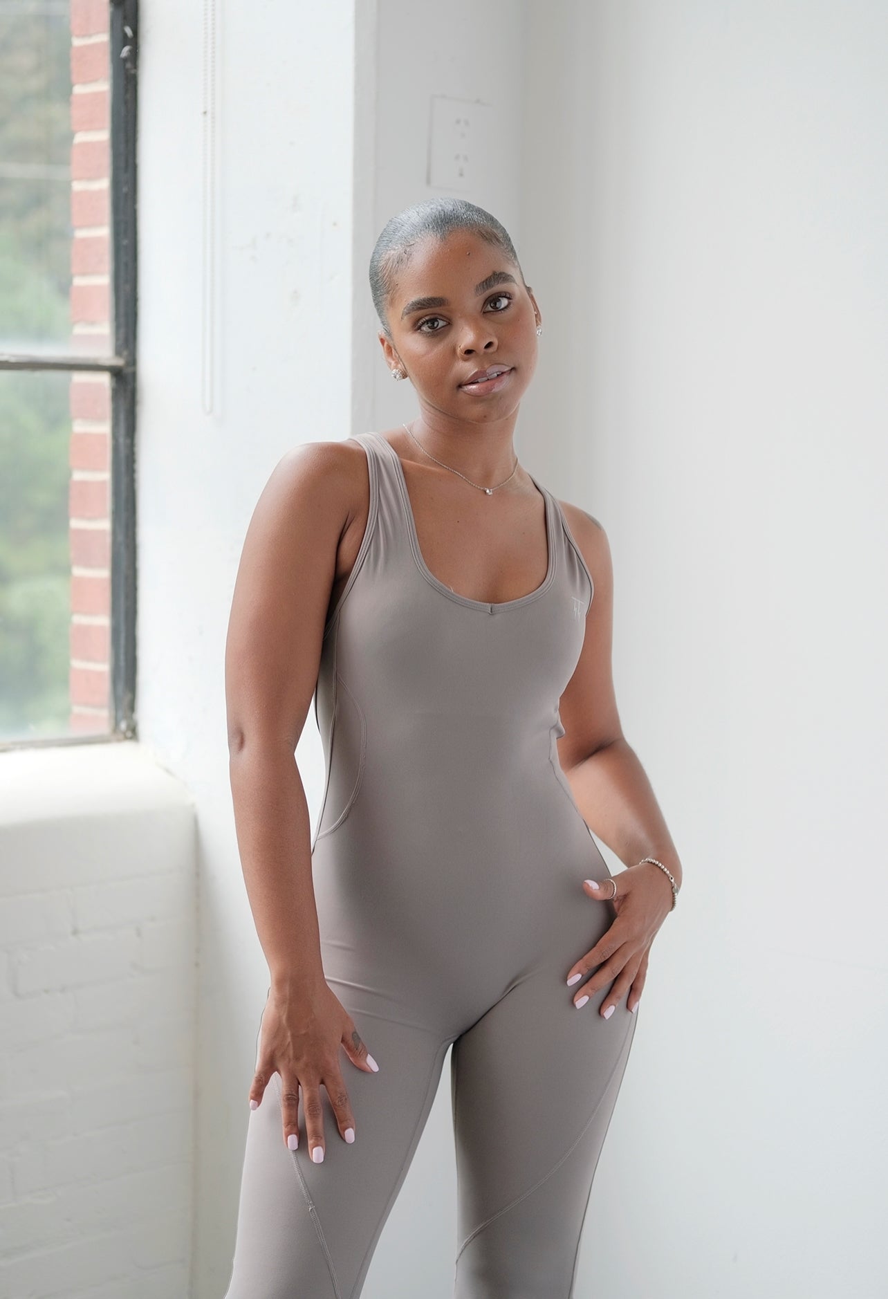 Dream Flare Jumpsuit - Taupe